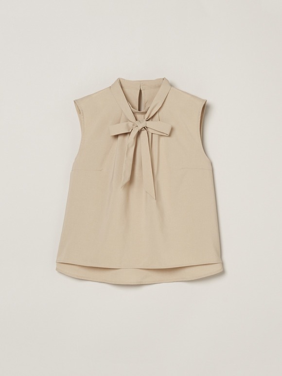 Dry twill tie brouse